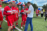 Алексей Красовский принял участие в награждении победителей Всероссийского турнира по футболу среди ветеранов в Шебекино