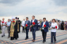 9 В память об освободителях в Белгороде освятили обновлённый поклонный Крест-памятник 